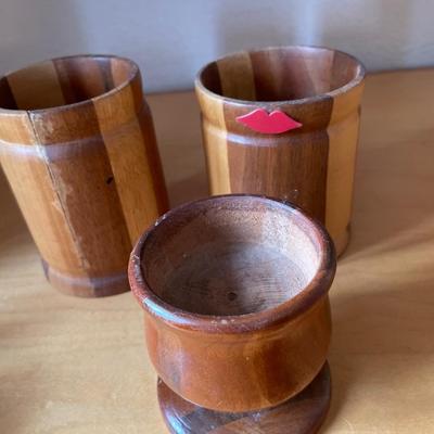 L66- Moana wood carving tray & other wood carvings