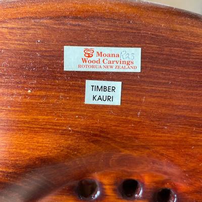 L66- Moana wood carving tray & other wood carvings