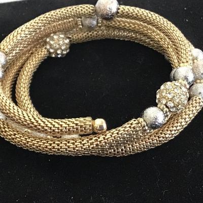 Gold Wire Mesh Bracelet
