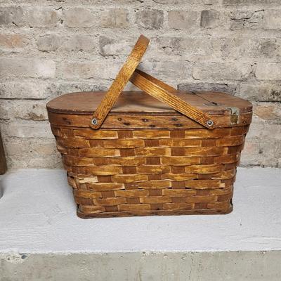 Old picnic basket