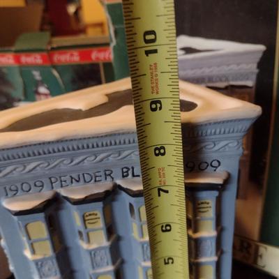 Pair of Coca-Cola Christmas Village Houses