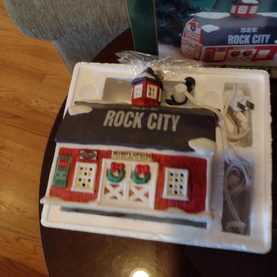 Pair of Coca-Cola Christmas Village Houses