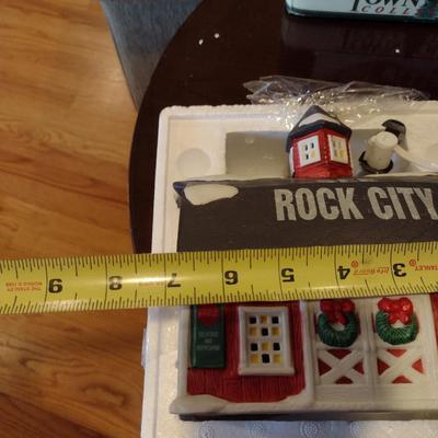 Pair of Coca-Cola Christmas Village Houses