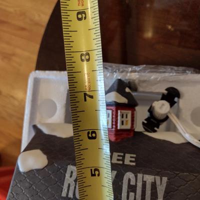 Pair of Coca-Cola Christmas Village Houses