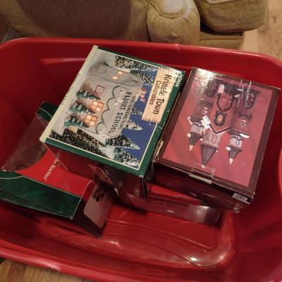 Collection of Christmas Decor- Four Village Houses (#2)