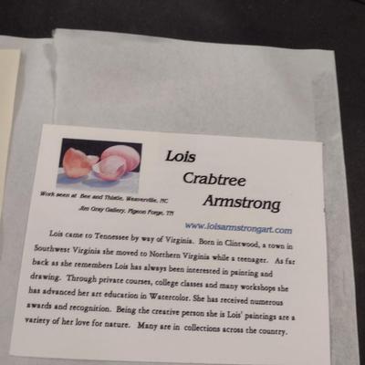 Lois Crabtree Armstrong "Jewels" Framed Cardinal and Dogwood Theme Art- Numbered and Signed by Artist