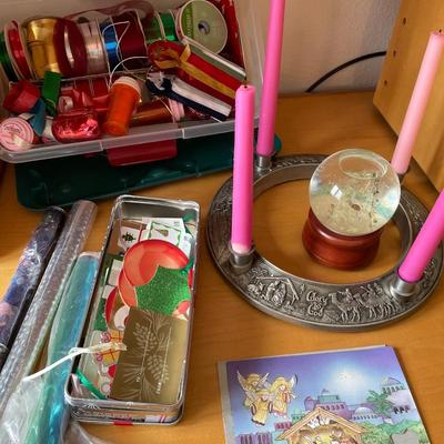 C4- Advent wreath by Concordia, ribbons, contact paper