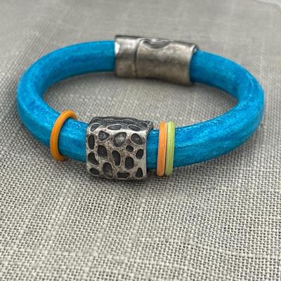 Turquoise Station Bracelet with 