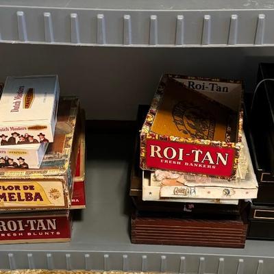 Vintage cigar boxes