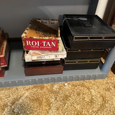 Vintage cigar boxes