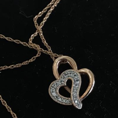 925 Gold Plated Heart Trio