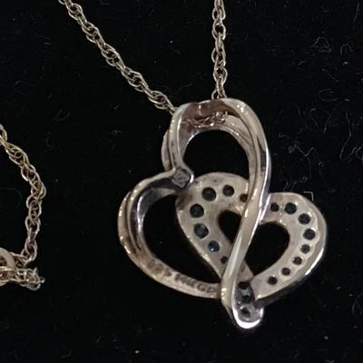 925 Gold Plated Heart Trio