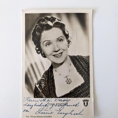 Lucie Englisch signed photo
