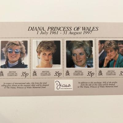 British Antarctic Territory Diana Princess of Wales commemorative stamp set