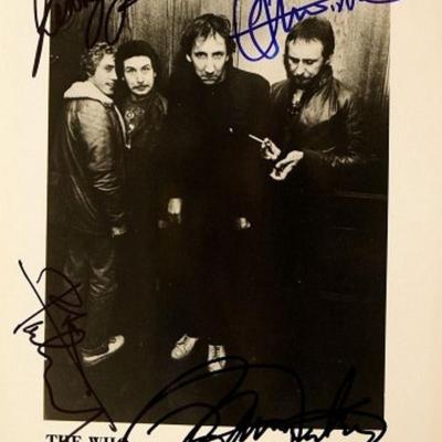 The Who signed promo photo 