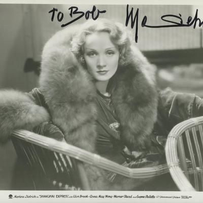 Shanghai Express Marlene Dietrich signed movie photo