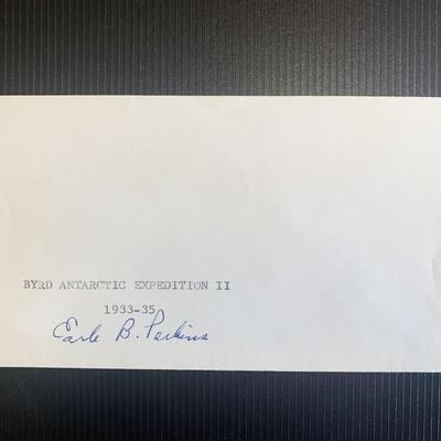 Earle B Perkins signed first day cover