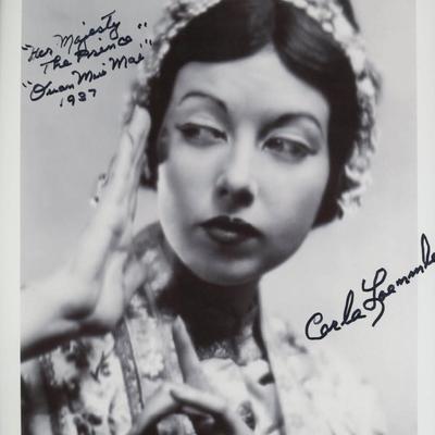 Carla Laemmle signed photo