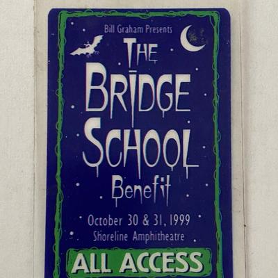 The Bridge School Benefit 1999 Backstage Pass