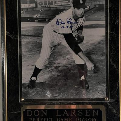Don Larsen signed photo