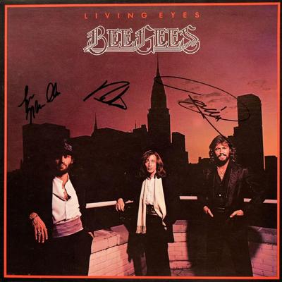 Bee Gees signed Living Eyes album