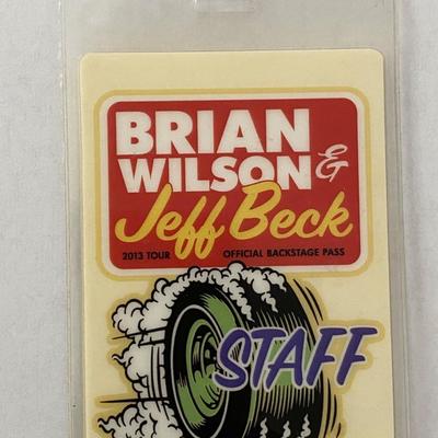 Brian Wilson & Jeff Beck Official Backstage Pass