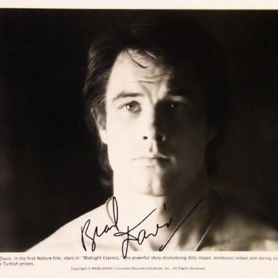 Brad Davis signed portrait photo 
