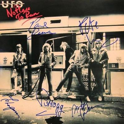 UFO signed No Place To Run album