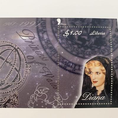 Liberia Diana Princess of Wales commemorative stamp 