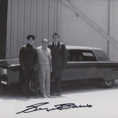 Famed Car Builder George Barris signed photo. GFA Authenticated