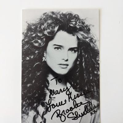 Brooke Shields signed photo