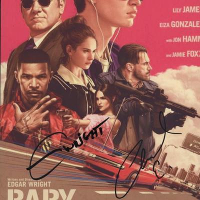 Baby Driver signed movie photo 