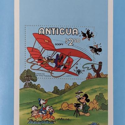 Micky Mouse And Friends $2.50 Goofy Stamp - Antigua 