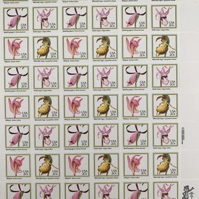 Wild Orchids of North America Sheet of 48 Stamps
