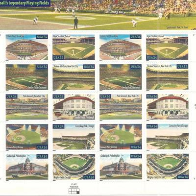 Baseball Legendary Playing Fields Stamps