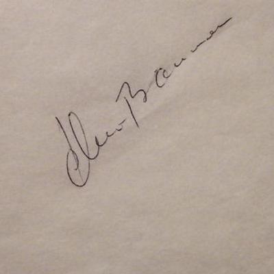 Hogan's Heroes John Banner signature slip