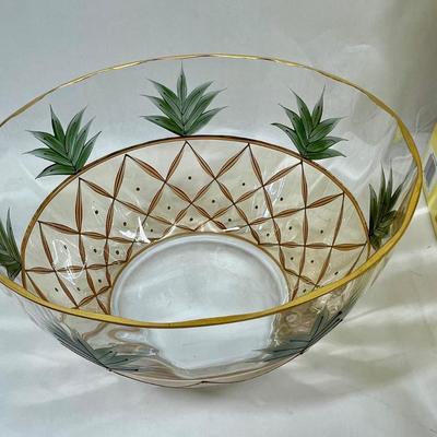 Hand-painted Glass Bowl new condition in box