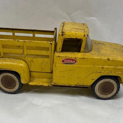 Vintage Yellow Tonka Stakebed Truck. 1962