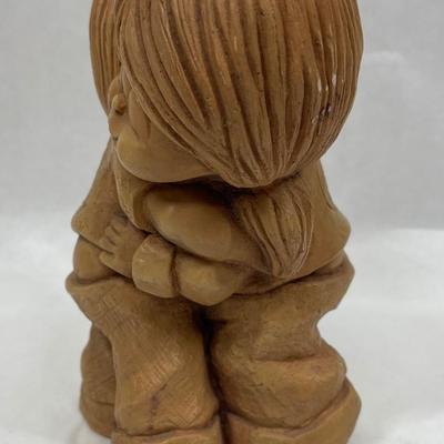 Fannykins boy girl hugging sculpture figurine