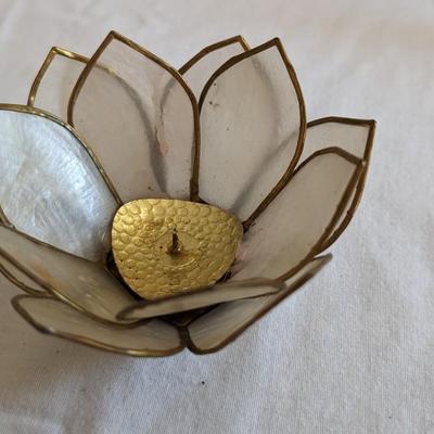 Lotus Flower Tea Light Candle Holder