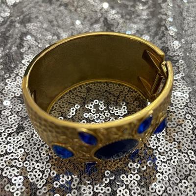 Gold toned cuff bracelet
