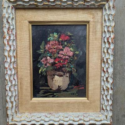 Small Impasto Floral  12.5x15  $45