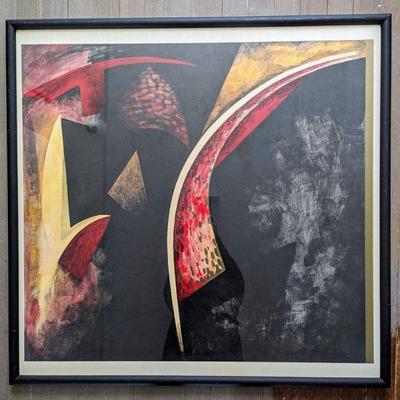 Judith Murray 20th c. American 36"x33.5" Mostly Mozart Lithograph for Lincoln Center  $300 
