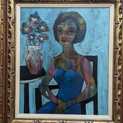 Unknown artist Oil Painting 32" x 28.25"  $250
