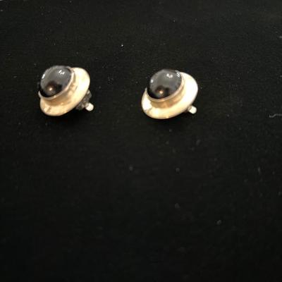 Vintage 925 Sterling silver clip on earrings