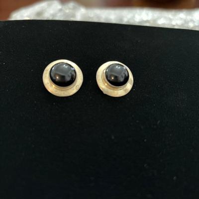 Vintage 925 Sterling silver clip on earrings