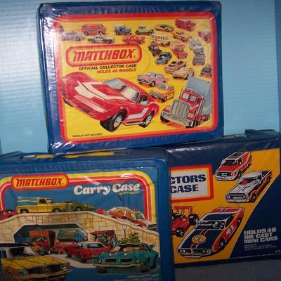 LOT 119 THREE COLLECTABLE TOY CAR CASES -- 2 are MATCHBOX