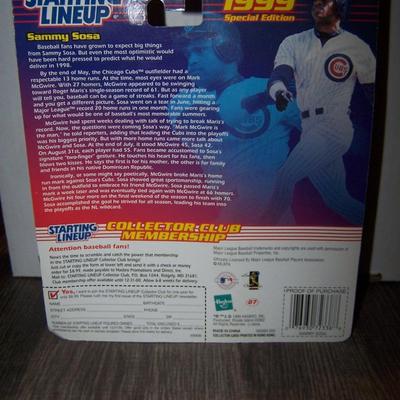 LOT 126 NEW IN PACKAGE STARTING LINE-UP SAMMY SOSA