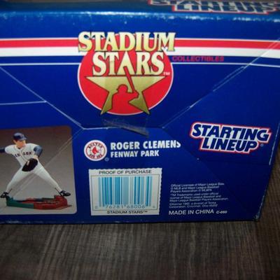 LOT 129 NEW IN PACKAGE STARTING LINE-UP GRIFFEY JR, CLEMENS, FIELDER