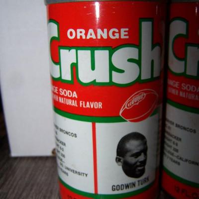 LOT 133 DENVER BRONCOS ORANGE CRUSH CANS-TURK/EVANS/SWENSON